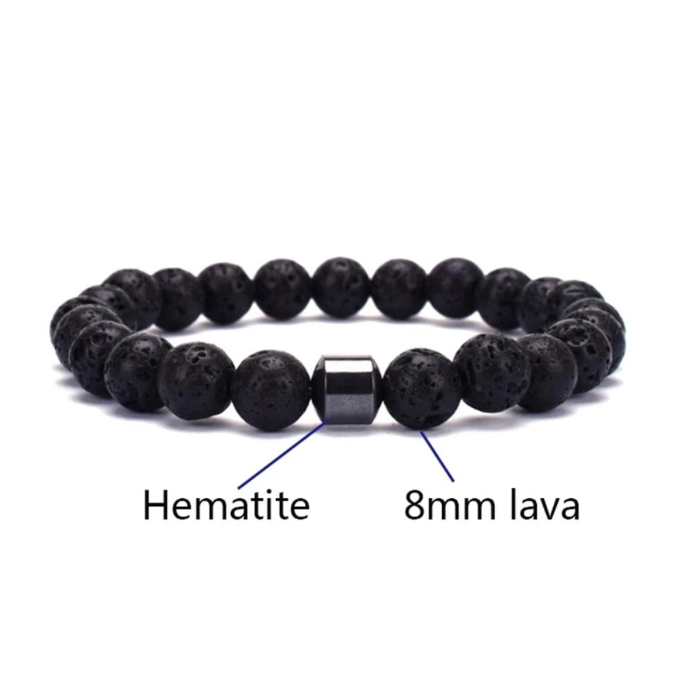 Stone Lava Bead Bracelet For Couple - AFRICAN SOUGOU
