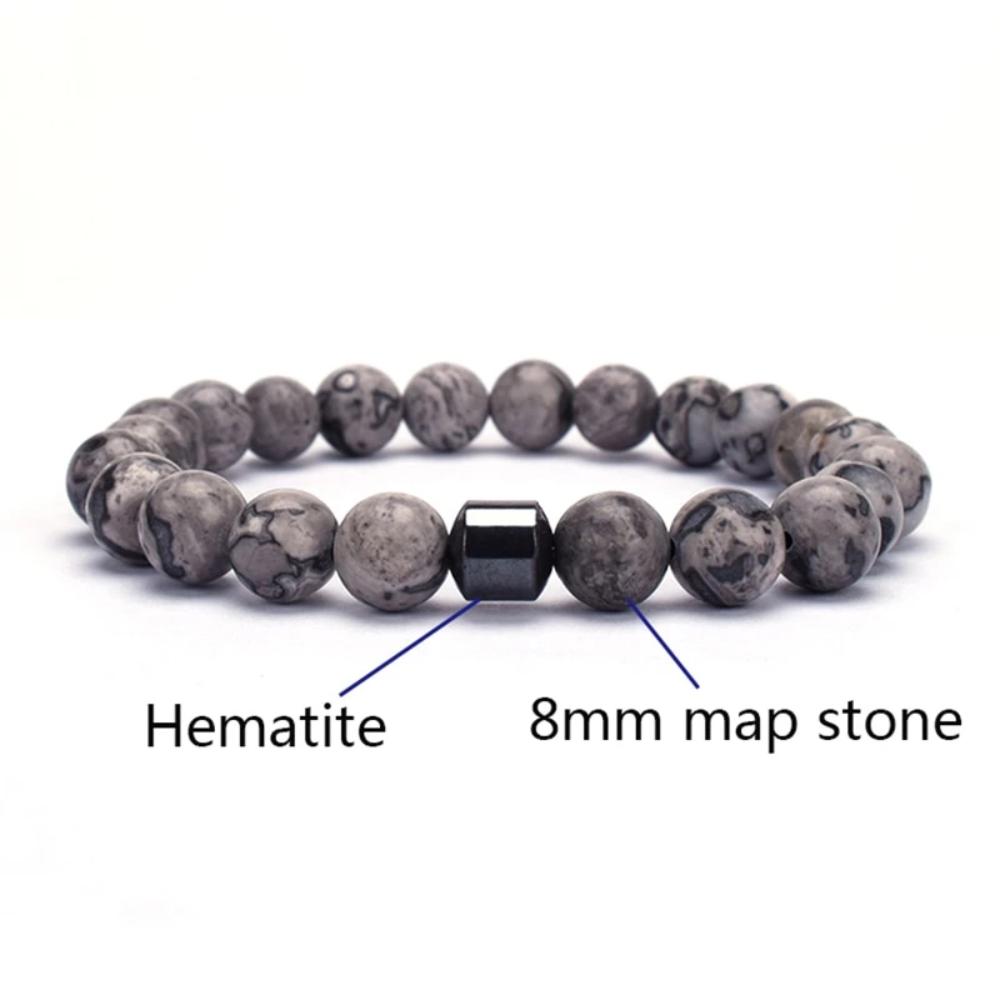 Stone Lava Bead Bracelet For Couple - AFRICAN SOUGOU