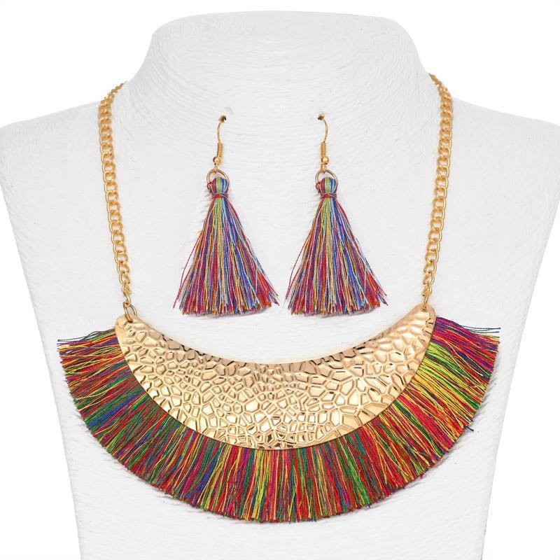 New Tassel African Necklace - AFRICAN SOUGOU