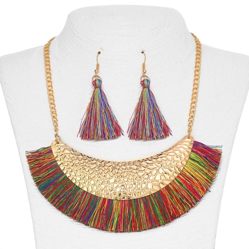 New Tassel African Necklace - AFRICAN SOUGOU
