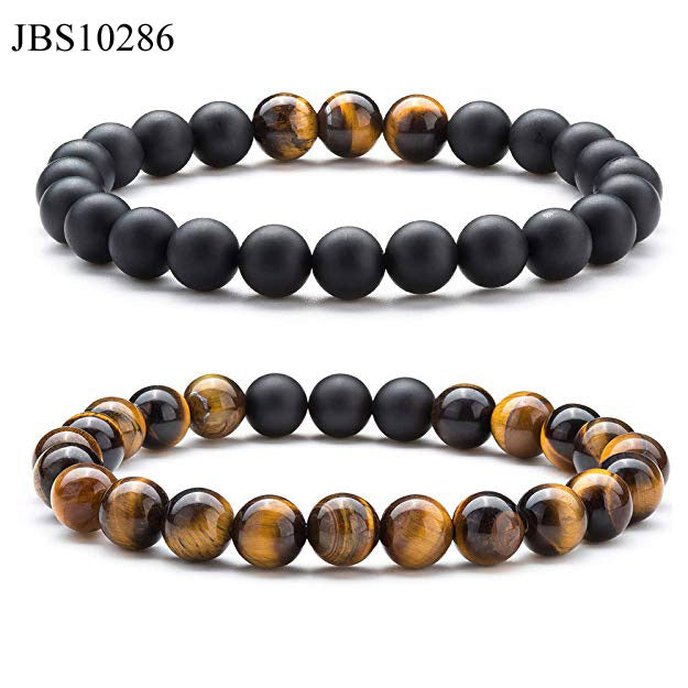 Natural stone gemstone elastic bracelet for men and women - AFRICAN SOUGOU