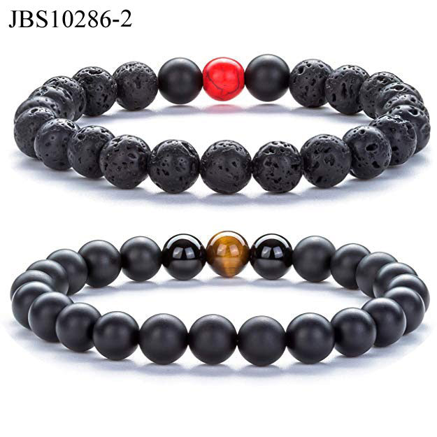 Natural stone gemstone elastic bracelet for men and women - AFRICAN SOUGOU