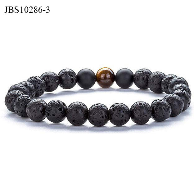 Natural stone gemstone elastic bracelet for men and women - AFRICAN SOUGOU