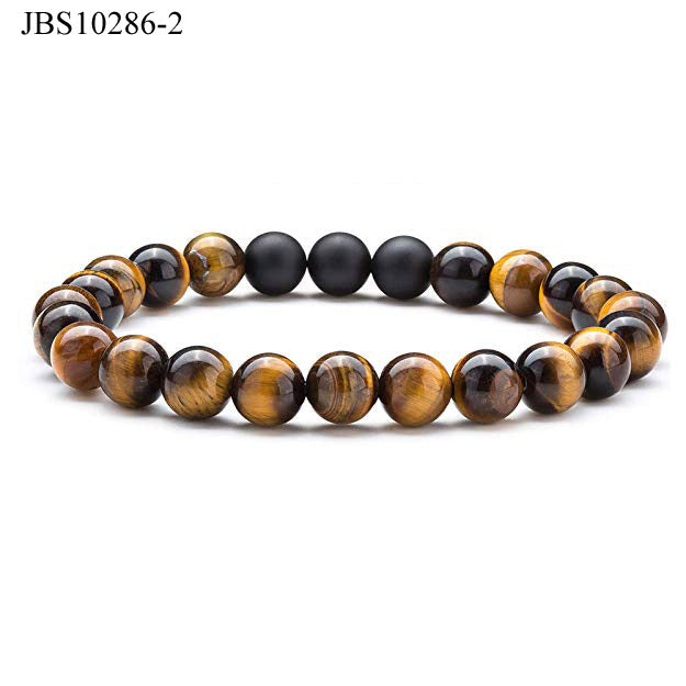 Natural stone gemstone elastic bracelet for men and women - AFRICAN SOUGOU