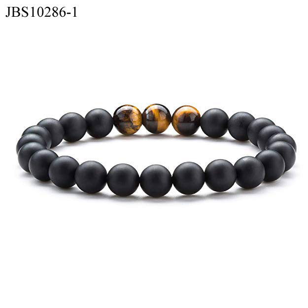 Natural stone gemstone elastic bracelet for men and women - AFRICAN SOUGOU