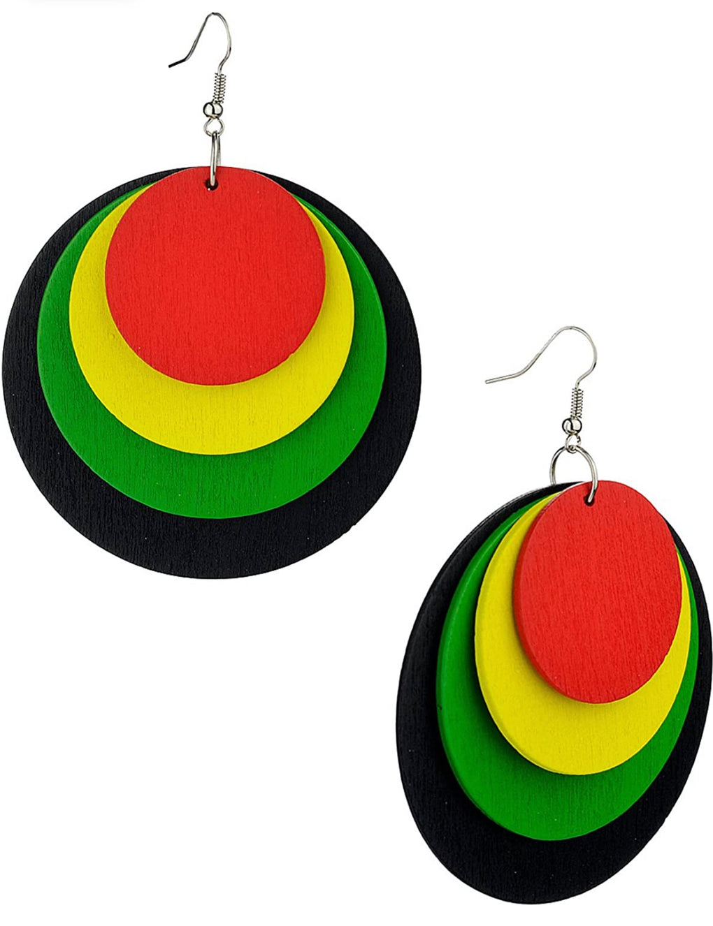 Rasta Wood Earrings