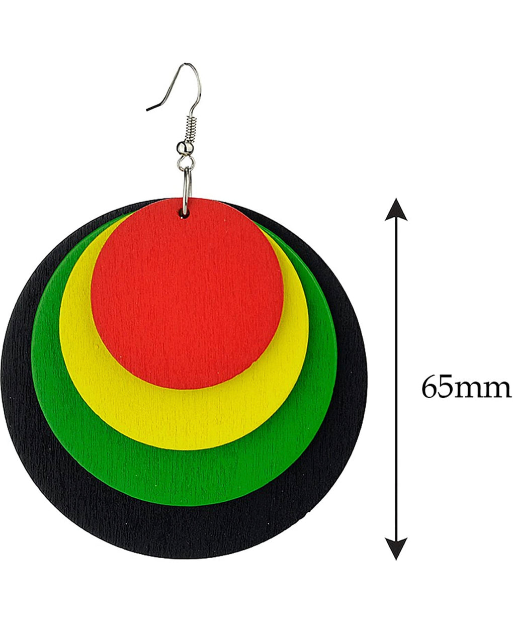 Rasta Wood Earrings