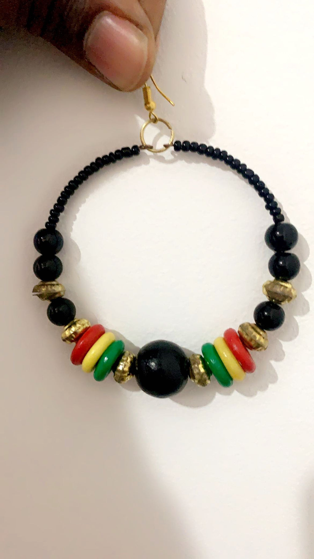 Jamaica Rasta Earrings Marley Reggae Jamaica Empress Royalty Hook