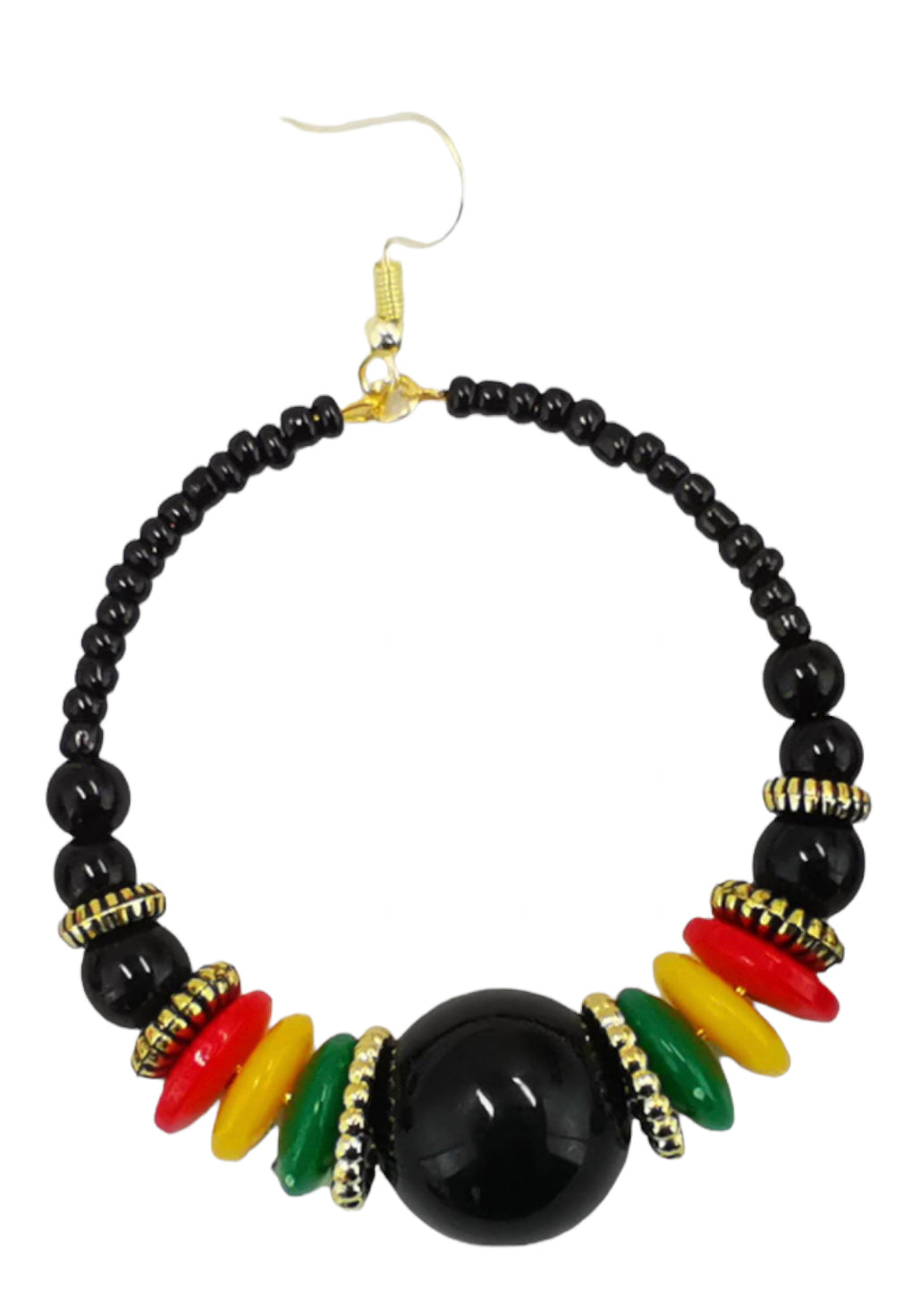 Jamaica Rasta Earrings Marley Reggae Jamaica Empress Royalty Hook