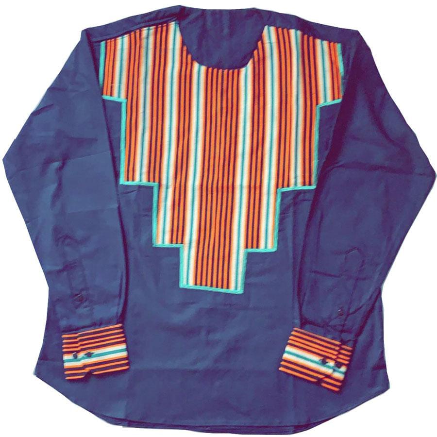Orange men long sleeves shirt - AFRICAN SOUGOU