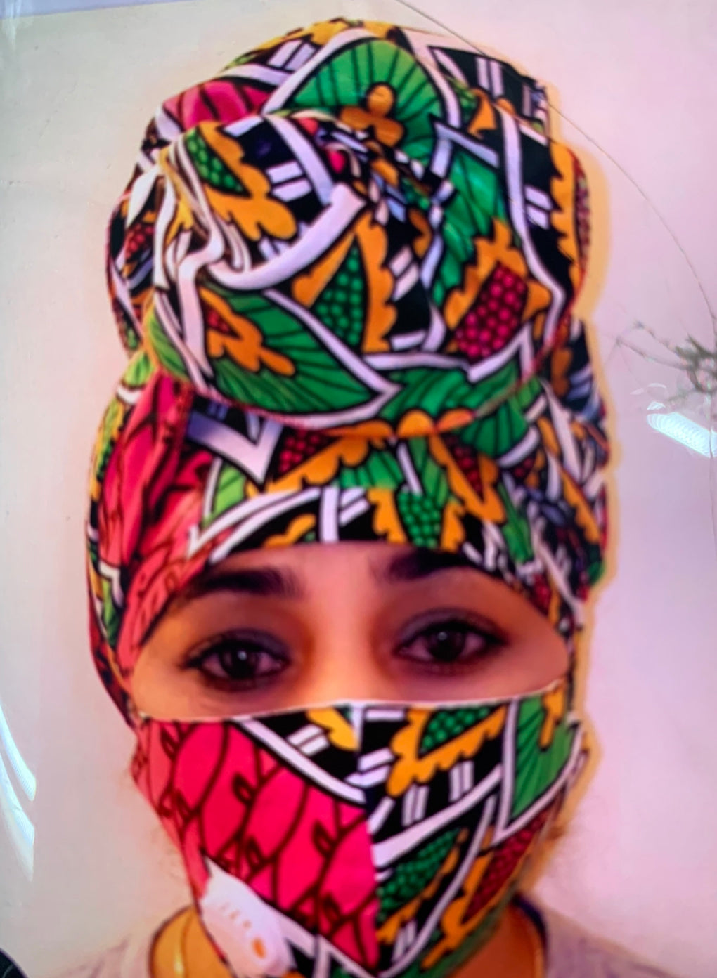 African Head Wrap and filter Mask Set, Head Wrap, Mask, Turban, Head Wrap and Mask Set, African Print Head Wrap, African Print Mask