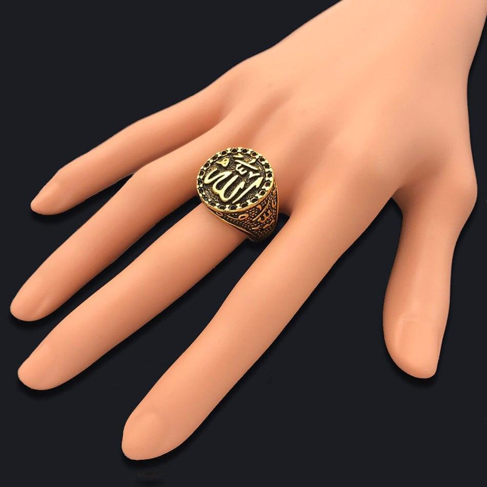Muslim Alloy Allah Statement Ring - AFRICAN SOUGOU