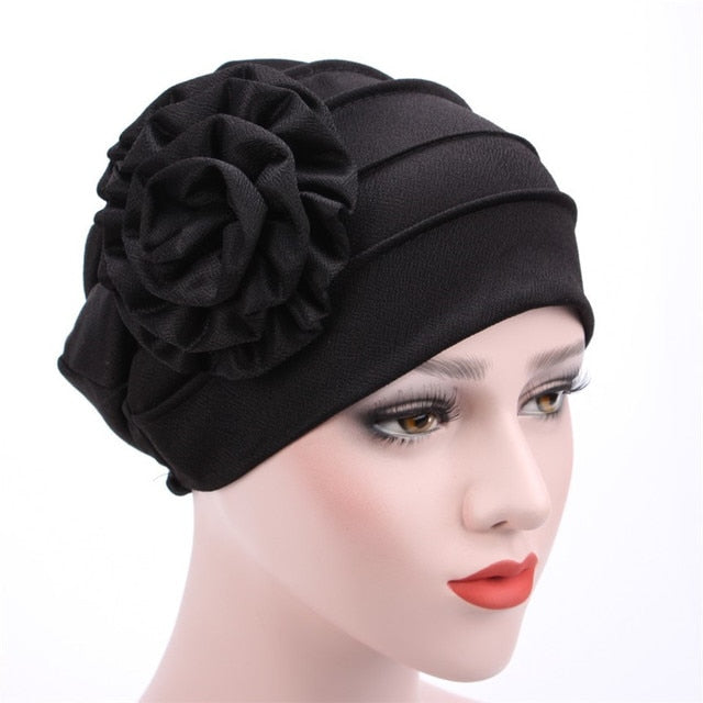 Women Turban Flower Hat