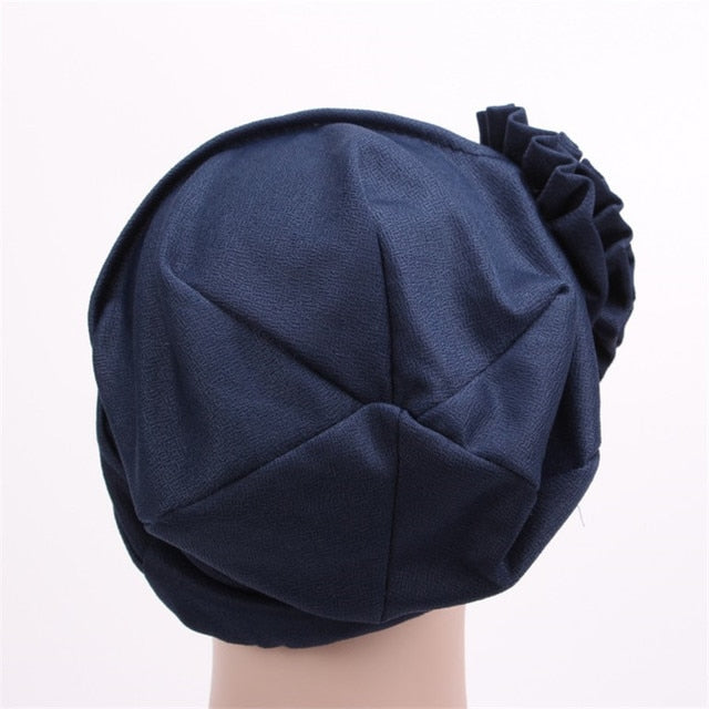 Women Turban Flower Hat