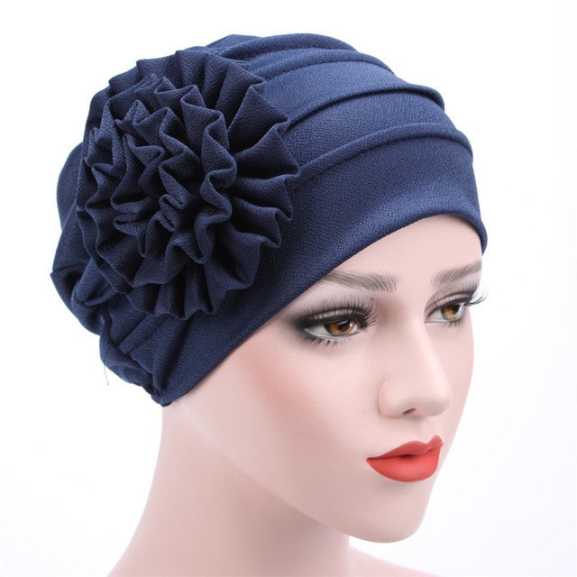 Women Turban Flower Hat