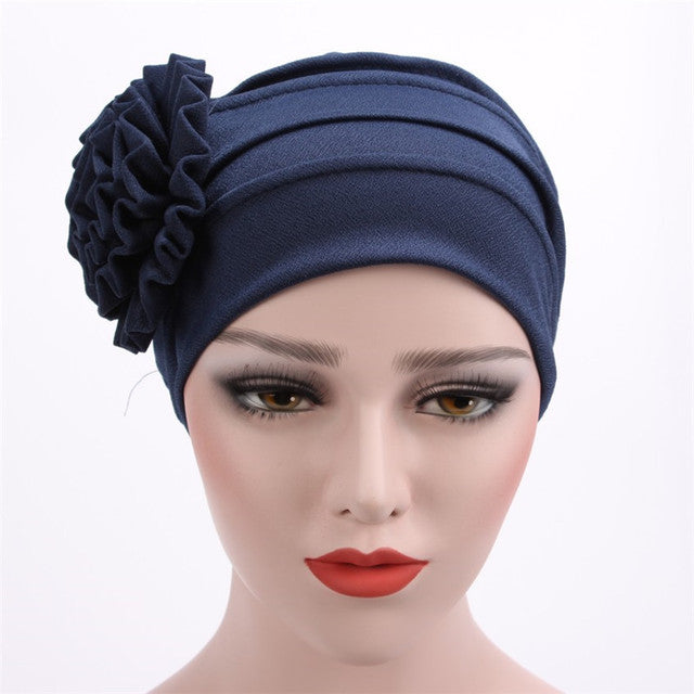 Women Turban Flower Hat