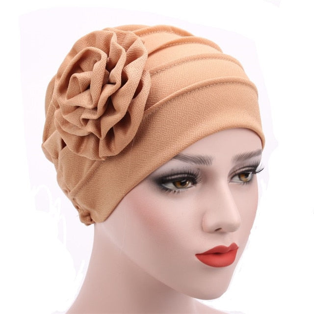 Women Turban Flower Hat