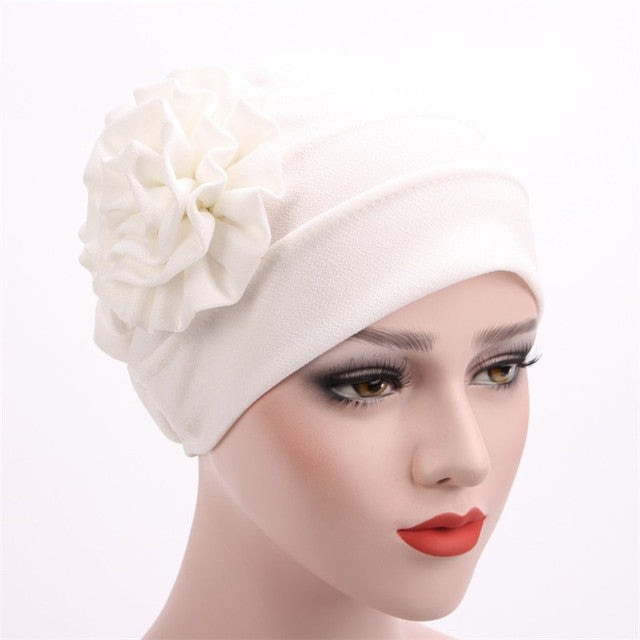 Women Turban Flower Hat