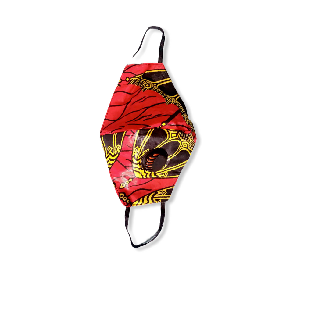 African Mask, African Print Mask with filter