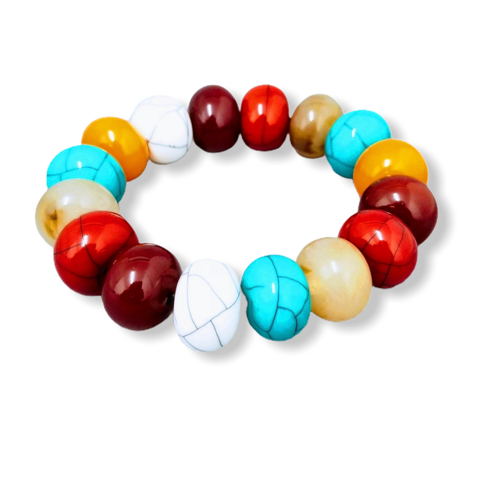Bracelet 12mm Gemstone Round Bead Bracelet