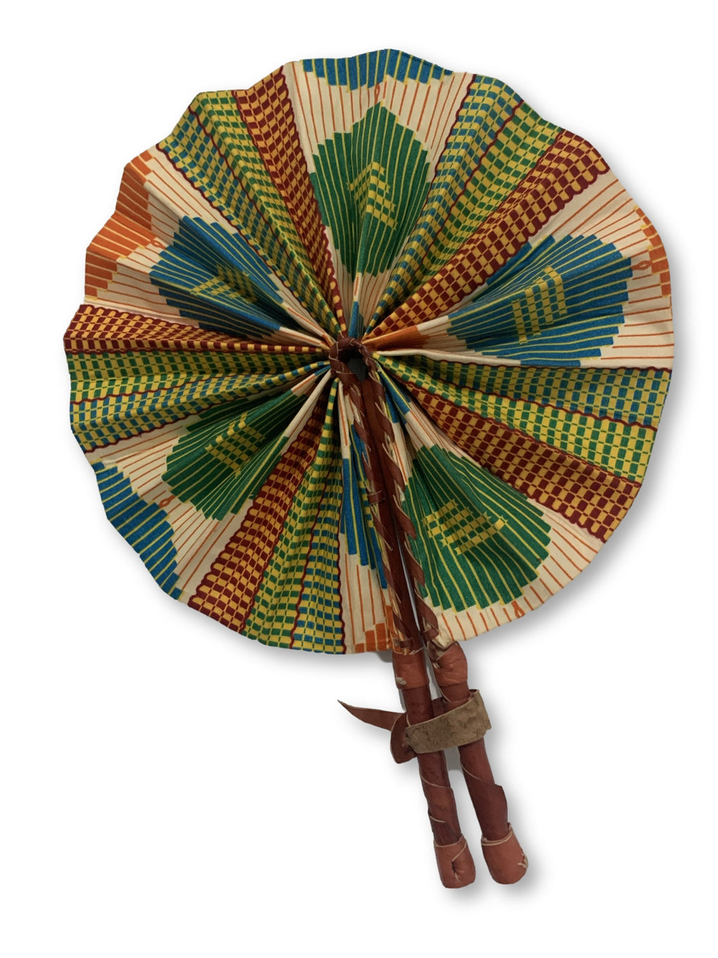 African Fan/African Fabric Fan/Ankara Fan/ Leather Folding Fan/ African Sougou collection - AFRICAN SOUGOU