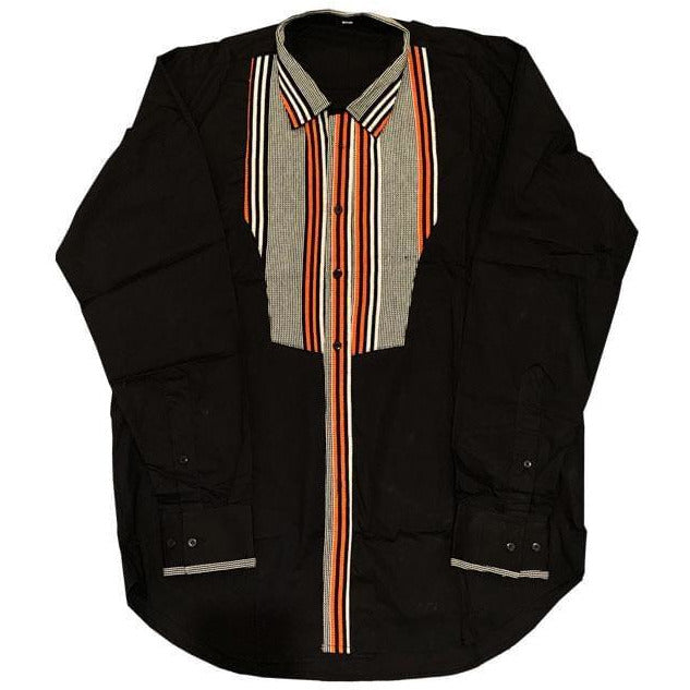 Black men long sleeves shirt - AFRICAN SOUGOU