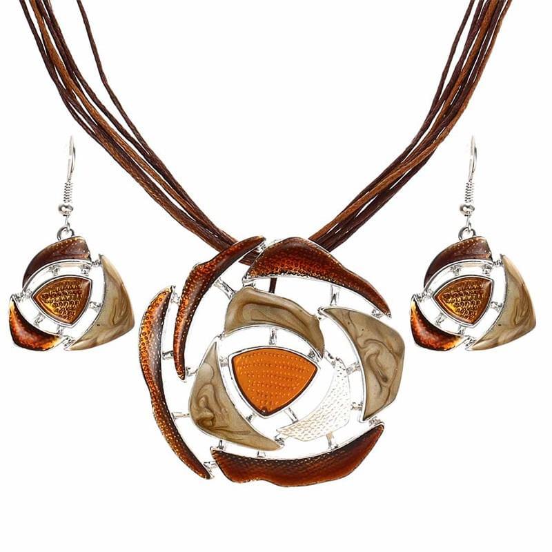 Pendant necklace bridal - AFRICAN SOUGOU